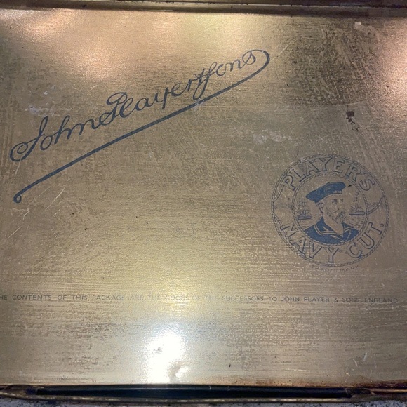 Antique Players Navy cut Tin  cigarettes med 50 - Picture 3 of 7